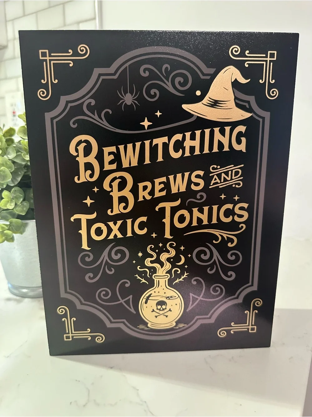 Target Bullseye Playground Halloween 2026 Wood Book Decor - Bewitching Brews